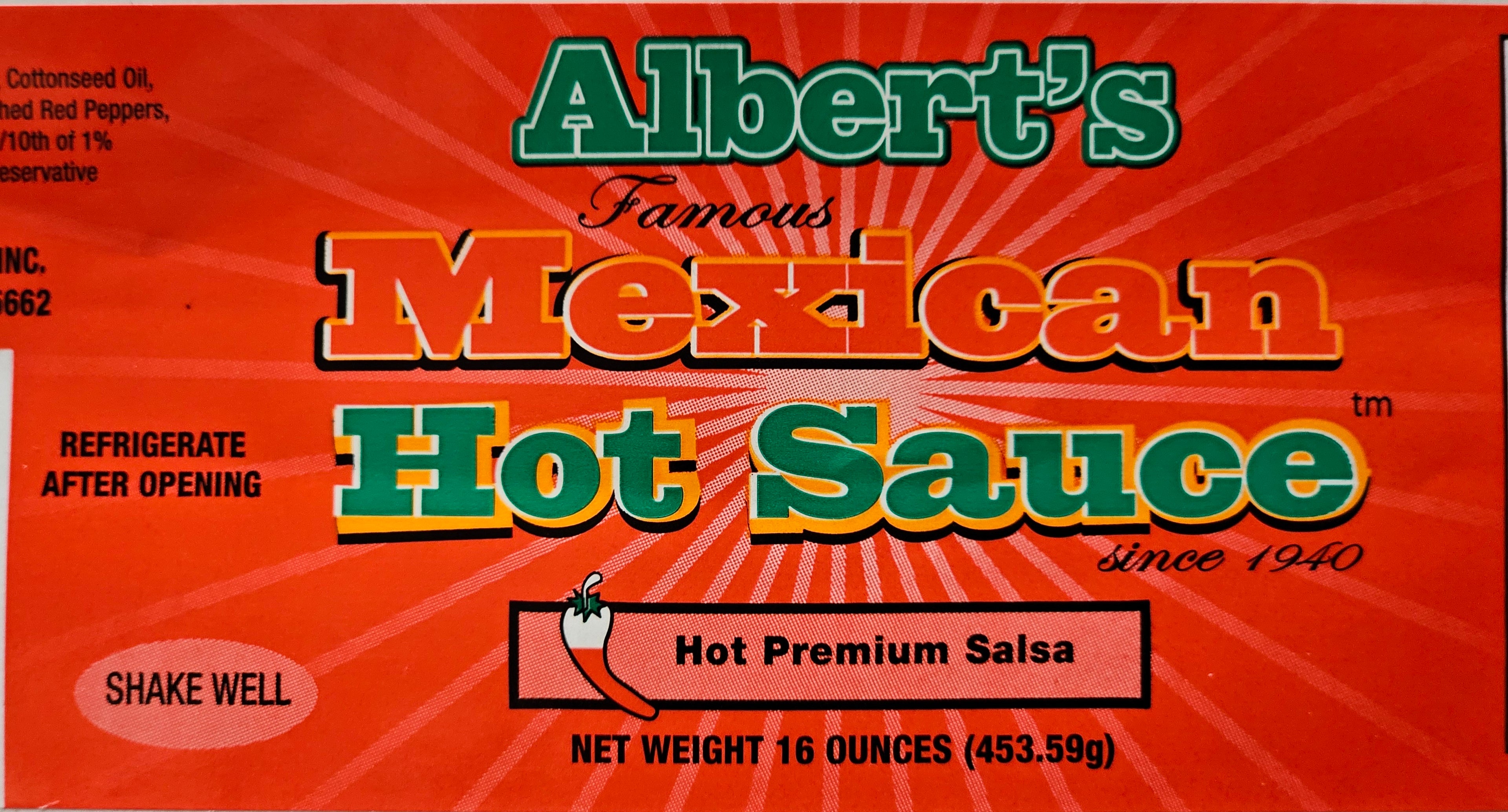 Albert's Famous Mexican Hot Sauce (Hot)
